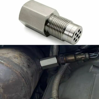 Nouvel adaptateur de capteur d'oxygène M18 X 1.5 180 degrés en acier inoxydable 304, mini catalyseur universel pour capteur d'oxygène de voiture