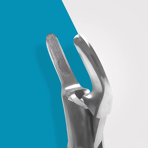 Pince dentaire de qualité supérieure, instrument chirurgical dentaire pour dentiste, manuelle, argentée, avec poignée moletée, instrument chirurgical de classe I - Product Image 4