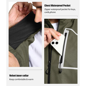 Ensemble veste coupe-vent et pantalon pour performance en extérieur, broderie personnalisée, tenue de sport homme/femme, course à pied - Product Image 3