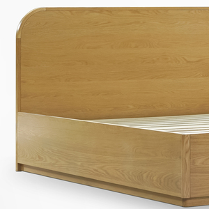 Minimalist Solid Acacia Wood Bed for Bedroom Furniture Wooden Bed <b>Frame</b> Eco-Friendly Vietnam Furniture Manufacturer OEM/ODM - Product Image 5