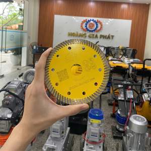 Lame de coupe industrielle diamantée HGP TCD150 150 mm, revêtement Ti, jante turbo, 6 pouces, pour céramique et béton, utilisation humide/sèche, OEM - Product Image 4