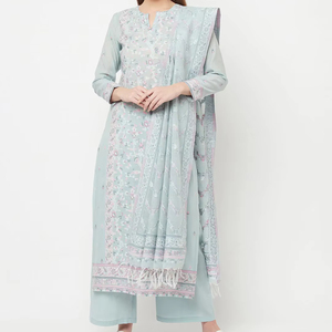 Ensemble de vêtements ethniques durables en coton biologique Safaa, tissé, non cousu, pour femmes, vente en gros OEM - Product Image 1