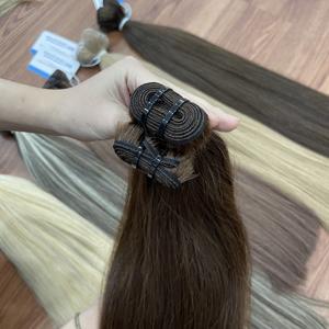 Extensions de cheveux humains vietnamiens de qualité supérieure, tissage double machine, prêtes à être expédiées, ondulées naturelles, prêtes à être expédiées - Product Image 5