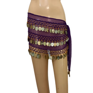 Foulard de danse orientale, jupe de danse du ventre, costume de danse à paillettes, équipement de danse (USA) - Product Image 2