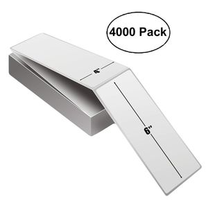 Paquet de 4000 étiquettes thermiques directes fabriquées aux États-Unis étiquettes postales vierges très collantes 4X6 à pliage en éventail compatibles avec UPS FedEx pour USPS - Product Image 2