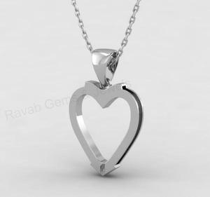 Colgante de Plata 925 Maciza Chapado en Oro de 18K con Forma de Corazón Trenzado y Detalle de Crin de Caballo para Joyería Conmemorativa y de Recuerdo - Product Image 3
