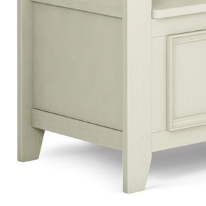 Antique White Amherst <b>Entryway</b> Storage <b>Bench</b> Practical Shoe Rack with Stylish Design - Product Image 6