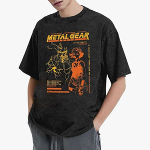 เสื้อยืดลำลองสไตล์สตรีทแวร์สำหรับผู้ชาย วินเทจ พิมพ์ลายดิจิทัล ผลิตตามสั่ง เป็นมิตรต่อสิ่งแวดล้อม แห้งเร็ว ระบายอากาศได้ดี ซักได้ ผลิตจากโพลีเอสเตอร์/คอตตอน - Product Image 1