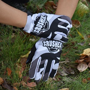 Guantes de Motocross de Diseño, Impermeables y Resistentes al Viento, Color Gris Negro con Marca de Agua, Protección Completa para los Dedos, Equipo de Carreras, Protección para Ciclismo al Aire Libre, Unisex - Product Image 2