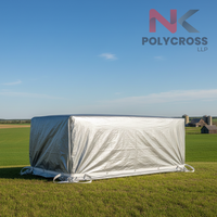 Bâche de protection verte de qualité industrielle, imperméable, pour balles de foin, ensilage, herbe, alimentation du bétail et stockage agricole