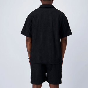 เสื้อเชิ้ตผู้ชาย LEDBURY INTERNATIONAL รุ่นซัมเมอร์ 2026 ทรงโอเวอร์ไซส์ ผ้าเทอร์รี่ โพลีเอสเตอร์/คอตตอน แห้งเร็ว สีพื้น  รับสั่งทำสีและโลโก้ - Product Image 5
