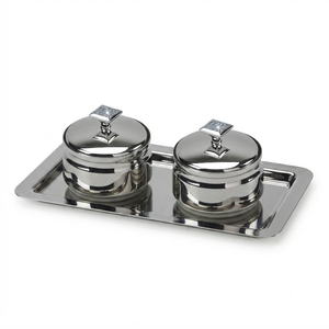 Plat de service en métal pour dattes, noix et fruits secs, organisateur de table pour la maison et le Ramadan, bols porte-dattes - Product Image 6