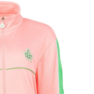 Conjunto Deportivo de Dos Piezas para Mujer, Modelo Fall Legacy 25, Color Rosa y Verde, Chaqueta con Cierre y Pantalones a Juego, Estilo Casual, Deportivo y Urbano, Inspirado en la Hermandad - Product Image 3