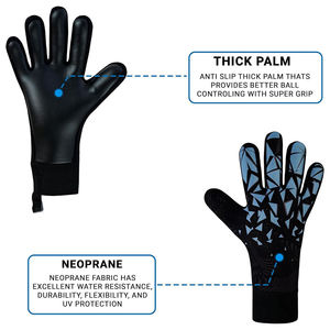 Nouveaux gants de gardien de but professionnels en latex confortables pour adultes, couleur/taille personnalisées, logo personnalisé, marque personnalisée, football - Product Image 2
