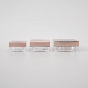 3.5g 5g 10g màu hồng vàng lỏng bột hộp Tùy chỉnh màu vuông nhỏ gọn bột trường hợp bột <span class=keywords><strong>container</strong></span> với xoay sifter - Product Image 2