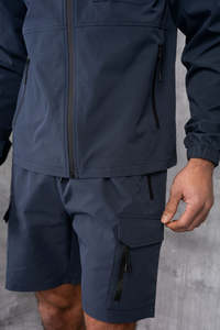 Men's Hooded Windbreaker Hoodie And Short Color Block Full Zip Lightweight Outdoor Running Hiking Sportswear Premium Men Outfit - Product Image 3