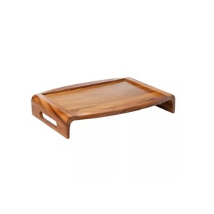Bandeja de Servir Rústica de Madera Natural con Asas para Café, Té, Comida, Bocadillos, Hogar, Cocina, Restaurante - Product Image 3