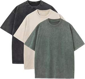 LEAFITS LF-PS-0514 Camiseta de Manga Corta para Hombre, 100% Algodón, Corte Holgado, Transpirable, Color Liso, Tela Canvas, Logotipo Personalizado, Color Personalizable - Product Image 3