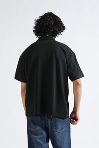 2026 Factory Wholesale Custom Men Short Sleeve for Shirt 100% Cotton Knitted Screen Printed Breathable StreetwearPolo T-shirt - Product Image 4