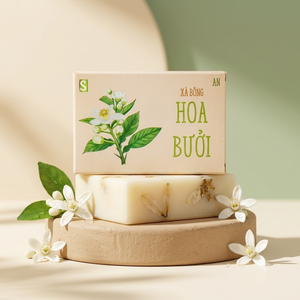 Savon pour le corps médicamenteux à l'acide kojique pour adultes - 100 g, savon de bain naturel à la fleur de pomelo - Product Image 1