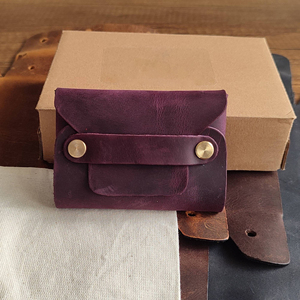 Handmade No Stitch Leather <b>Wallet</b> Minimalist Slim Card Case Genuine Leather Stitchless <b>RFID</b> <b>Blocking</b> Men Gift SLW-0032 - Product Image 5