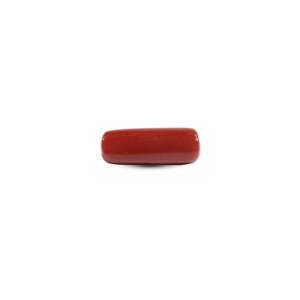 Coral rouge naturel, pierre précieuse non montée, 7,55 carats, taille ovale triangulaire, pour bijoux fins - Product Image 2