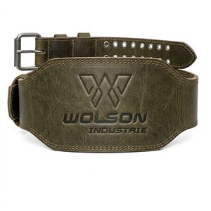 Ceinture de musculation en cuir véritable premium pour entraînement en salle, powerlifting, soutien musculaire, entraînement unisexe. - Product Image 2