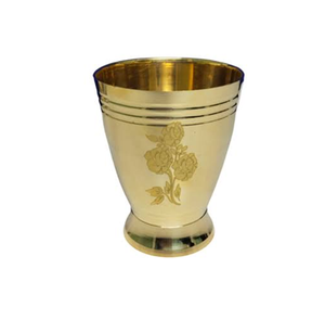 Copas de latón elegantes de diseño clásico con acabado dorado brillante, copas de vino duraderas para bar y uso doméstico, hechas a mano, de buena calidad. - Product Image 2