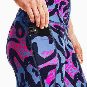 Vente en gros de leggings de fitness pour femmes, personnalisés avec logo, de haute qualité, légers, en spandex/nylon, ensemble de 2 pièces, taille plus - Product Image 6