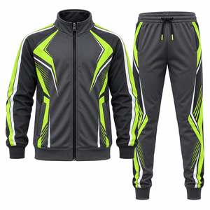 Conjunto Deportivo Juvenil Personalizado al por Mayor, Chaqueta y Pantalones de Entrenamiento, 100% Algodón Ligero, Fabricante - Product Image 1