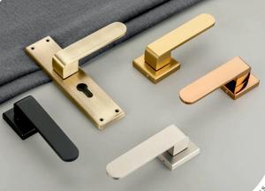 Modern Door Mortis <b>Handles</b> <b>Lock</b> Door <b>Handles</b> Square Rose Door <b>Handles</b> Interior Door Hardware Premium Minimalist Design Fits mode - Product Image 3