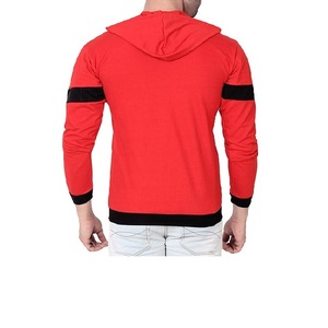 Men Vintage Full Sleeveless Zipper Up Weight 0.7 Gram Cotton <b>Polyester</b> <b>Hoodie</b> with Rib High Street Wear <b>Hoodie</b> - Product Image 5