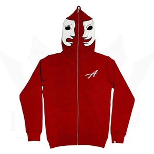 Sudadera con capucha de algodón grueso con cremallera y estampado personalizado, estilo hip hop, de alta calidad, para hombre, a precios bajos. - Product Image 1