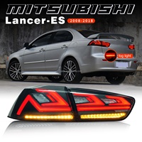 Luces Traseras Ahumadas/Rojas con Escaneo y Luz Trasera Secuencial Ámbar para Mitsubishi Lancer Evo X 2008-2018