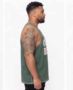 Customized Plus Size Gym Trainer Tank Top Distressed Embroidered <b>Singlet</b> <b>Men</b> Quick Dry Breathable Muscle Fit Stringer U Knitted - Product Image 3