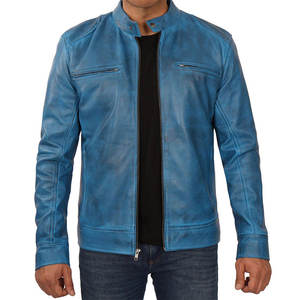 Custom Men's High Street Eco-Friendly Leather Fur Jacket Stand Collar Front Logo Real Sheepskin <b>Winter</b> Shearling Bubble Design - Product Image 3