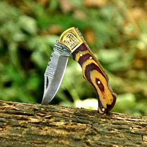 Couteaux pliants portables avec poignées ergonomiques pour les tâches de plein air, lame en acier pour une coupe sûre. - Product Image 5