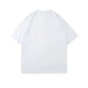 T-shirts unisexes décontractés à coupe classique en coton 100% de qualité supérieure, respirants, infroissables, à manches courtes, séchage rapide, couleur unie, effet gonflé pour hommes - Product Image 5