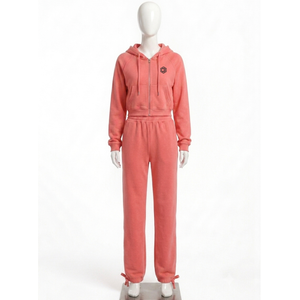 Ensemble de survêtement en molleton pour femmes, 2 pièces, sweat-shirt à capuche décontracté, pantalon de survêtement long avec poche, coupe classique, à porter toute l'année - Product Image 5
