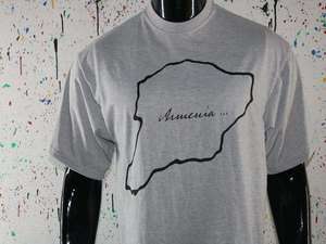 Camiseta de Manga Corta Gris para Hombre con Estampado del Mapa de Siria, Cuello Redondo, Corte Casual, Largo Regular, 100% Algodón, Ropa Casual - Product Image 2