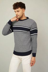 Pull d'hiver de haute qualité pour homme, en mélange d'acrylique doux, pull en tricot décontracté pour homme, pull d'hiver élégant pour affaires et occasions décontractées - Product Image 6
