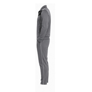 Custom Men Athletic Tracksuits Fleece Sport Training Suit Zip Jacket Jogger <b>Pants</b> Wholesale OEM Gym Wear Manufacturer Sportswear - Product Image 5