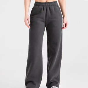 <b>Women's</b> Solid Color Drawstring <b>Baggy</b> Sweat Pants <b>Joggers</b> Straight Leg Trousers Pants Hot Selling Oversized Sweatpants For <b>Women</b> - Product Image 1