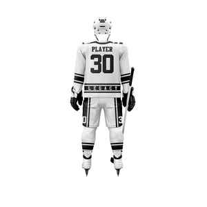 Vente directe d'usine, meilleur prix, uniforme de hockey sur glace personnalisé en coton, uniforme de hockey sur glace unisexe, vêtements de sport d'équipe - Product Image 5