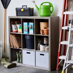 <b>9</b>-<b>Cube</b> <b>Storage</b> Organizer Rustic Gray - Product Image 1