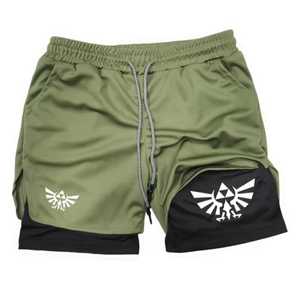 Shorts décontractés pour hommes, blanc et noir unis, avec cordon de serrage, séchage rapide, respirants, 100% coton - Product Image 5