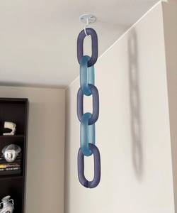 FAIZA CRAFT FC-7377 Handmade Resin <b>Wall</b> Chain Links-<b>Large</b> Size Clear Multi-Color Modern Functional <b>Decorative</b> Diwali Wedding - Product Image 4