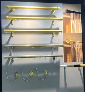 Rail de rideau moderne en nylon sans perçage, ajustement parfait, forme personnalisée - Product Image 3