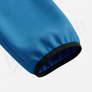 Survêtement bleu à capuche pour homme, manches longues, couleur unie, vêtements de sport décontractés, respirant, en polyester, pour l'automne, coupe classique, avec cordon de serrage - Product Image 6