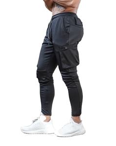 Chándal con estampado de logotipo personalizado para hombre, pantalones de algodón para correr, ropa deportiva de sublimación, pantalones de chándal ajustados cónicos suaves - Product Image 5